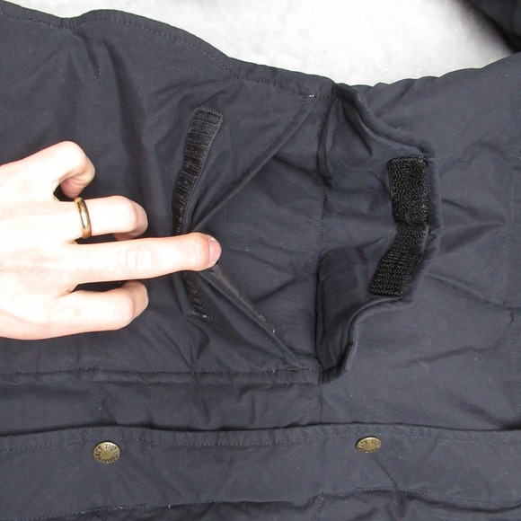 North Face Down Jacket Mens Medium Black Sierra Puffer Wind Rain Winter Rugged - Picture 2 of 13